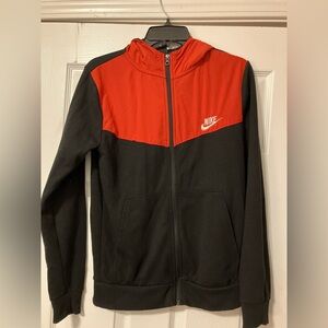 Women’s Nike Red/Black Zip Up Hooded Sweatshirt Size S